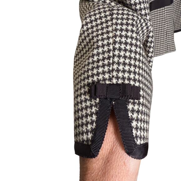 Tahari Arthur S. Levine Houndstooth Blazer SZ 12 Country Heritage Balmoral Girly - Picture 5 of 11